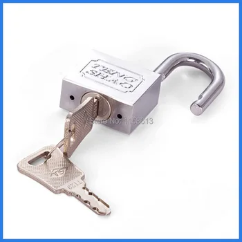 

5 pieces 40mm chrome plated keyed differently theftproof square household padlock