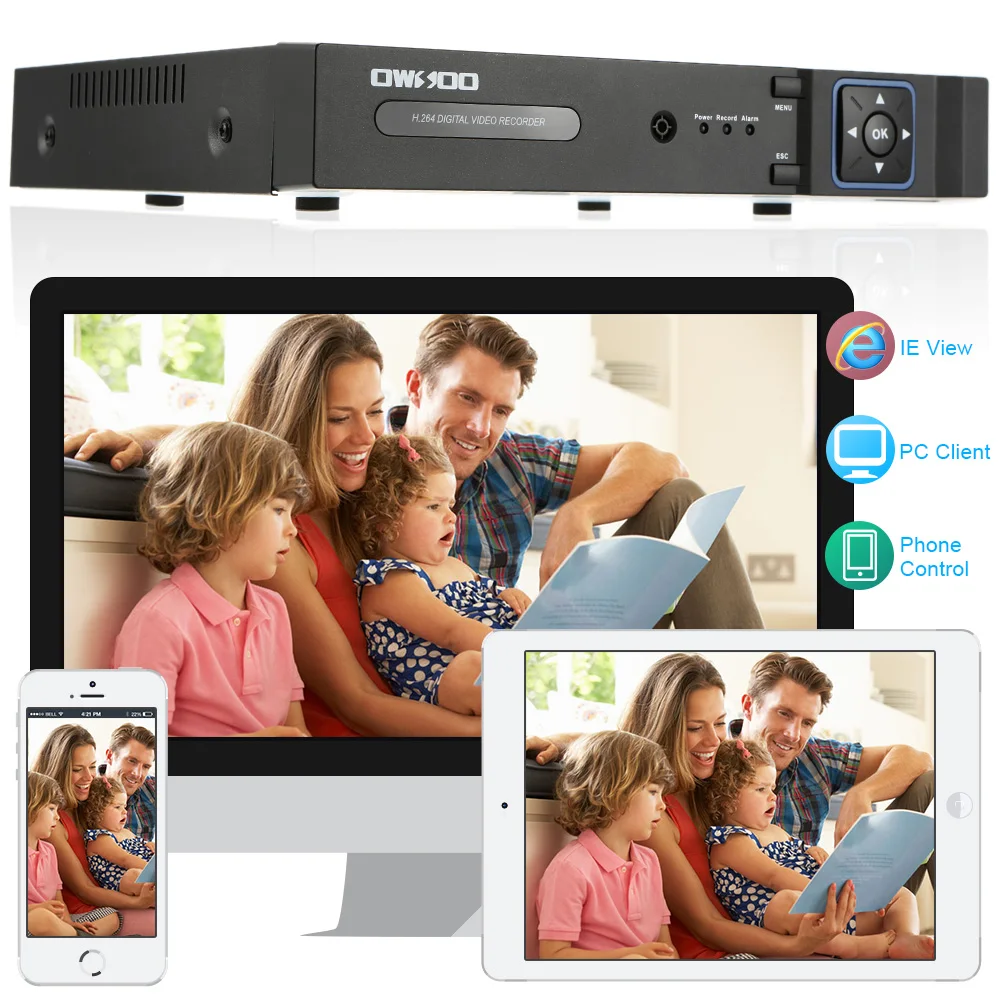 OWSOO Full 720 P AHD DVR 16CH 1500TVL камера безопасности системы 12 шт. 720 P камера безопасности Открытый ИК ONVIF устройство цифровой видеозаписи рекордер США