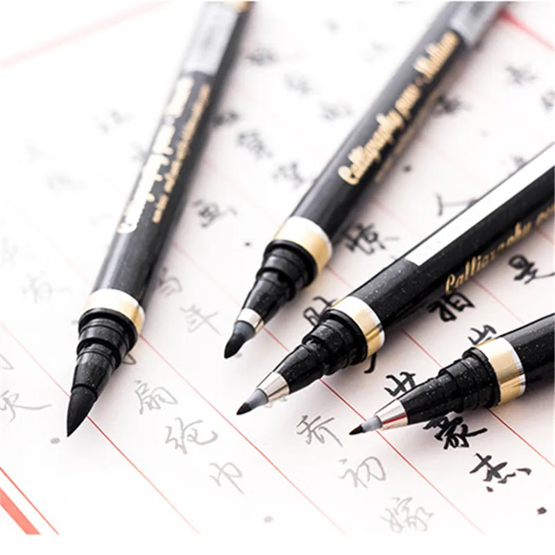1 шт. каллиграфия ручка для подписи китайский изучение слов японский материал кисти художественные маркеры канцелярские принадлежности Школьные принадлежности