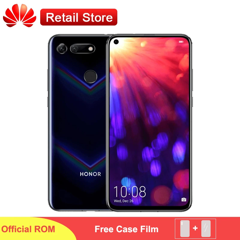 Honor View 20 Smartphone V20 6.4" Fullview 4000mAh SuperCharge Kirin 980 Octa Core Android 9 45MP AI Camera OTG NFC Phone | Мобильные