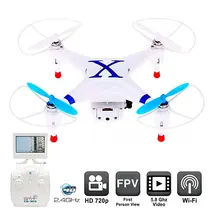 Дрон 720P HD камера CX-30S монитор наблюдения от первого лица-RC дроны FPV Квадрокоптер вертолет Летающий живой видео канал 5,8 ГГц