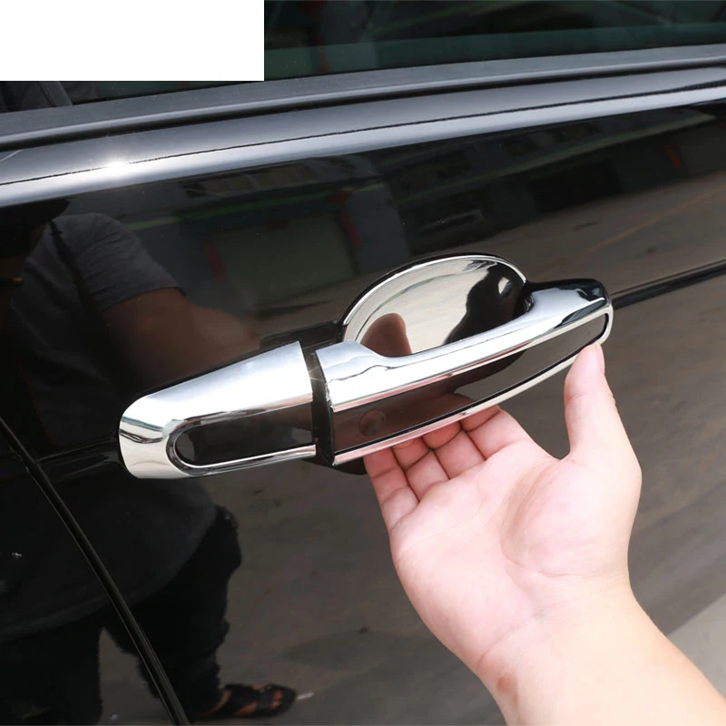  Exterior Chrome Door Handle Set with Simple Decor