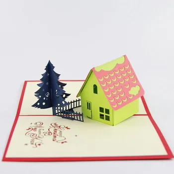 

3D Qubiclife Christmas tree Christmas tree Christmas tree Christmas card creative handmade card exit