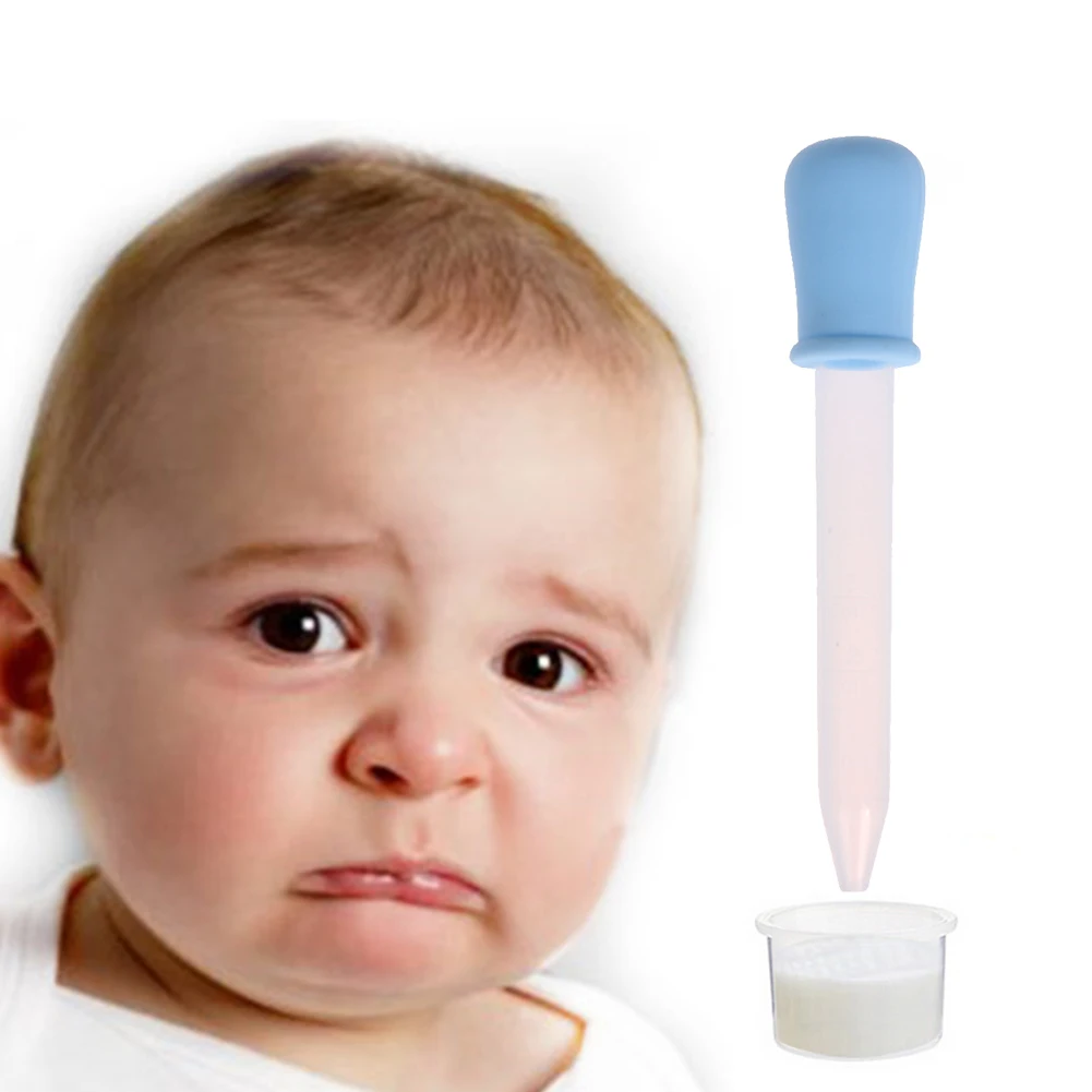 Buy 2pcs 5ml Pink/Blue Baby Toddler Silicone Plastic