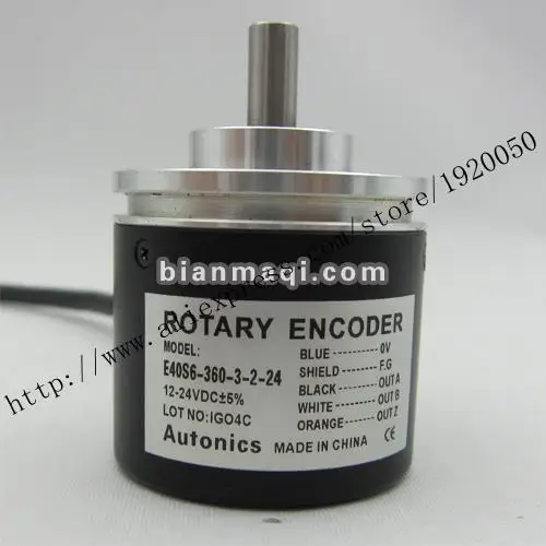 

Hot E40S6-360-3-2-24 AUTONICS rotary encoder / 360P / R pulse / shaft diameter 6mm