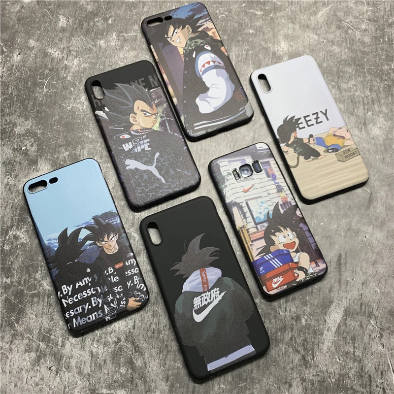 

Dragon Ball Z Super DBZ Goku Case For iPhone Xs Max Xr X 8 7 6 6s Cartoon Soft Silicon Cover for Samsung S10 Plus E S9 S8 Note 9