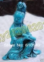 

Chinese Tibet turquoise Guanyin Statues
