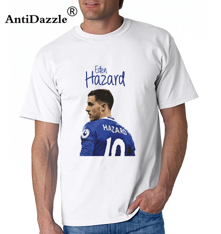 

Antidazzle High Quality 2016 Customize Print T-shirt Fashion Men Eden Hazard Tops Tee Custom Print Casual Short Sleeve shirt