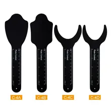 4 шт./компл. Стоматологическая Ортодонтическая щеточка черный фон фото контрастность изображения доска полости рта щеки пластины с Деление шкалы автоклавируемый инструмент