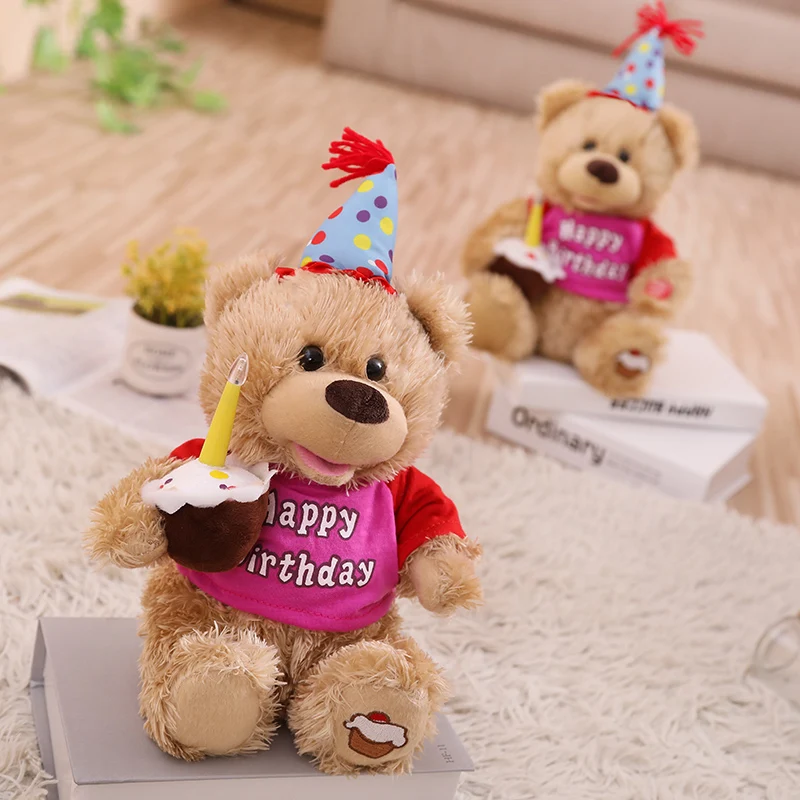 Говорящий Поющий торт ко дню рождения bearr говорящие плюшевые игрушки электронные