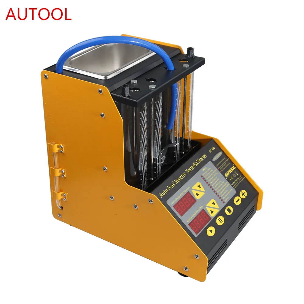 

AUTOOL CT150 Car Injector Tester Ultrasonic Cleaning Auto Fuel Injectors Cleaner For Vehicle Repair 4 Cylinder Diagnostic Tool
