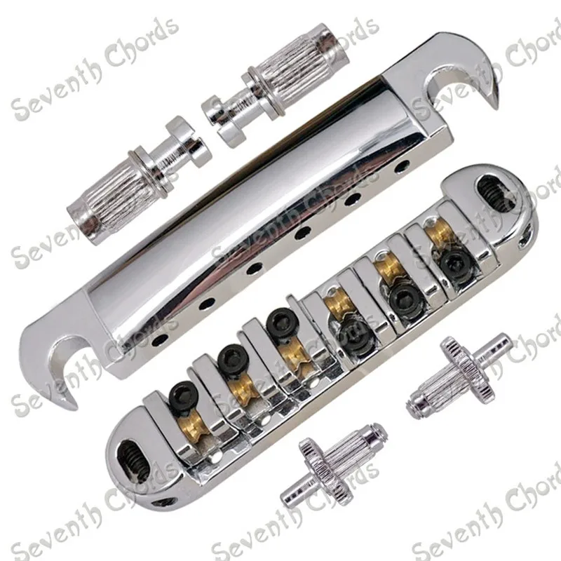 Electric Guitar Bridge Saddle Parts Chrome Guitar Bridge Roller