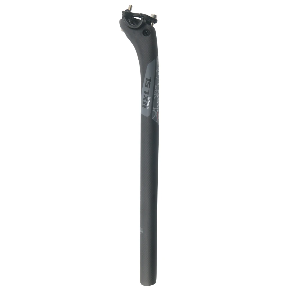 RXL SL Bicycle Seat Post 27.230.831.6mm Carbon Seatpost Mtb Bike Offset 25mm 3K Matte RedGrey Seatposts carbon  (4)