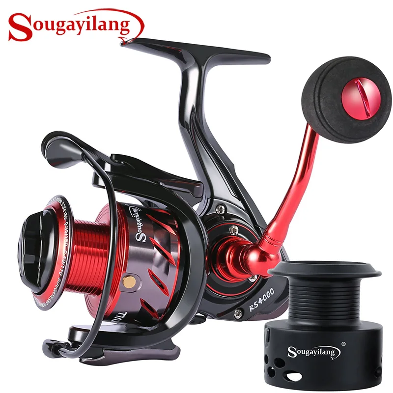 

Sougayilang Carp Fishing Reel With Spare Coil Spinning Reel Max Drag 13KG Wheels Left/Right Casting Sea Fishing Reel De Pesca