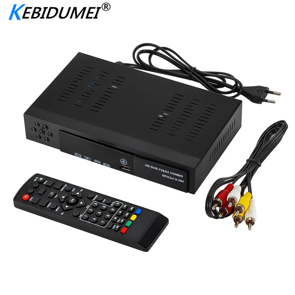 

Kebidumei GoodSignal EU Plug Smart Digital Satellite TV Receiver Support for receiving DVB-T2 and DVB-S2 dual-signal set-top box