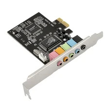 PCIE 5.1ch Sound Card converter adapter/PCI-express expand card support headset earphone add on card for PC computer /desktop