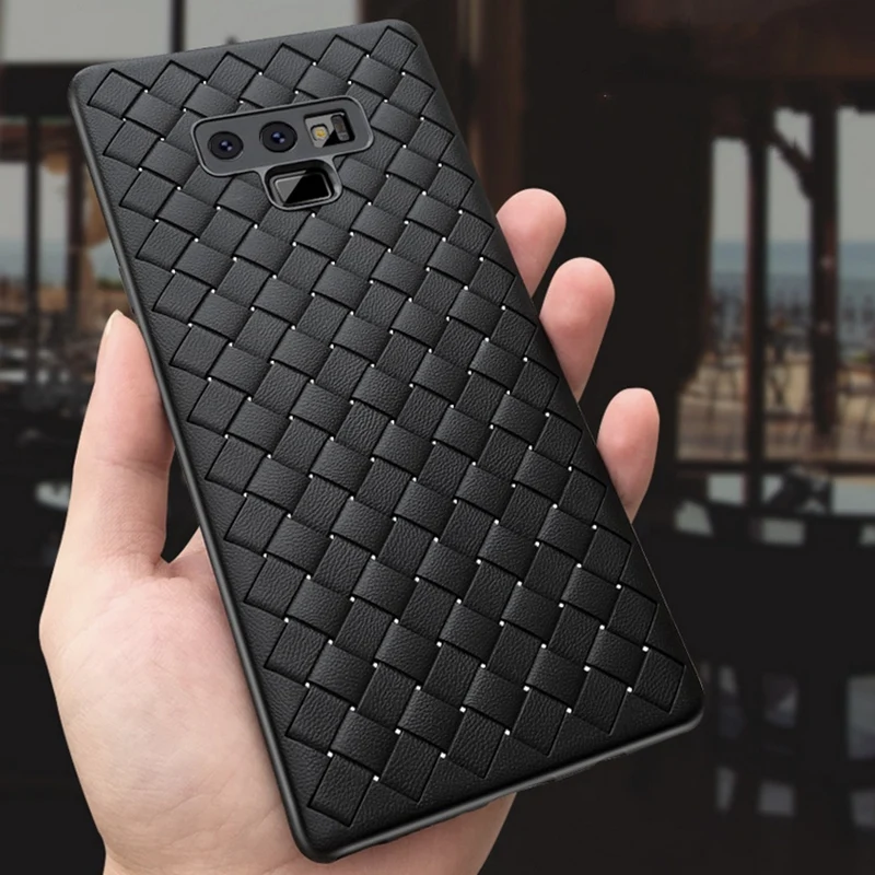 

Weave Cases For Samsung Galaxy S8 S9 S10 Plus Case Soft Silicone Weave Mesh Cover For Samsung Galaxy Note 8 9 Phone Bag Skin