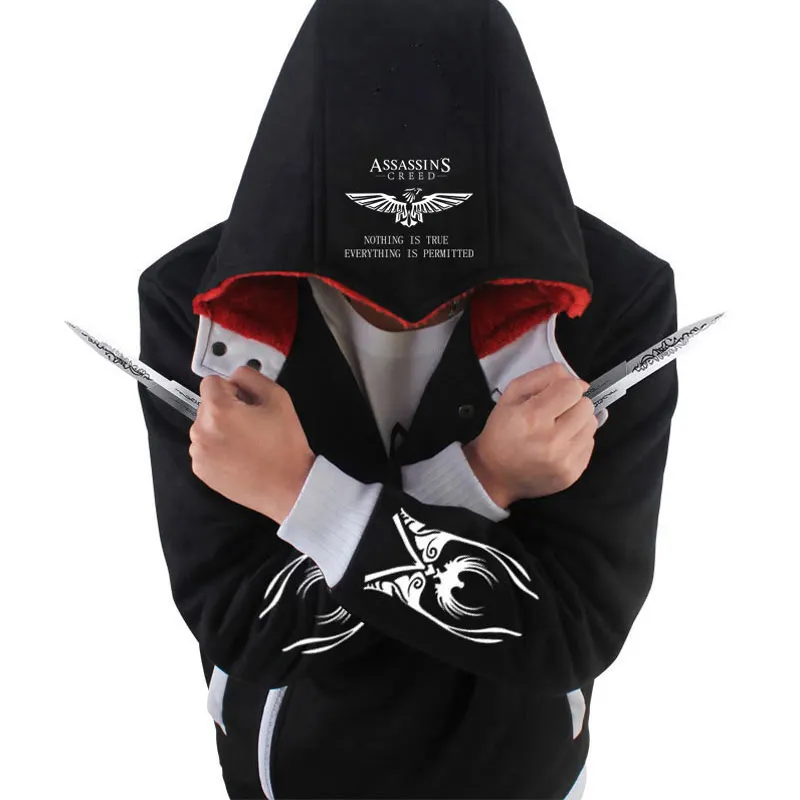 Warm Winter Fashion Thickening Assassins Creed Hoodie