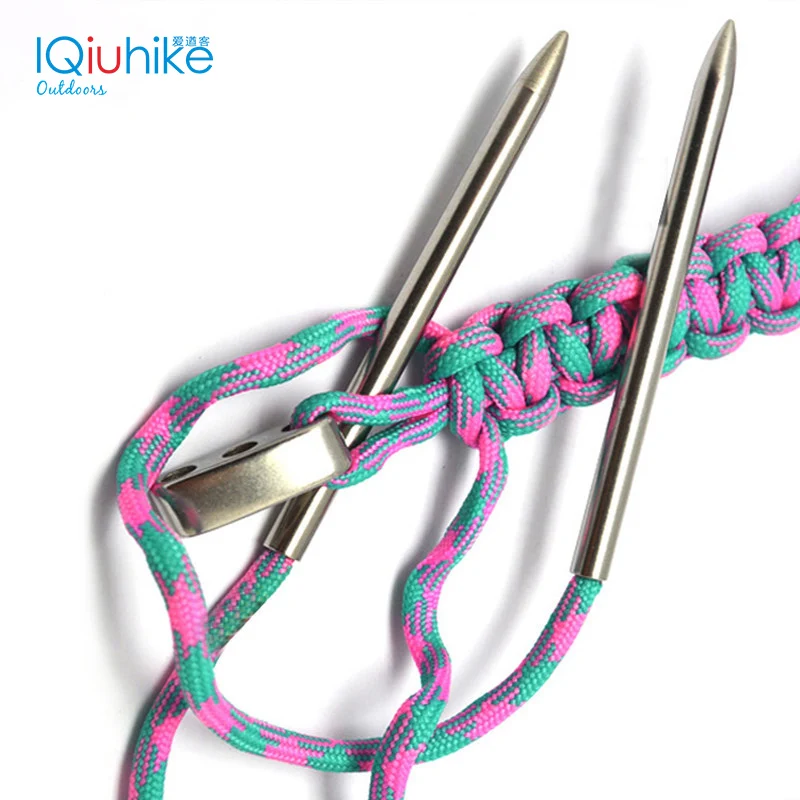 2pcs 550 Paracord Fids Lacing Stitching Weaving Needles Stainless Steel