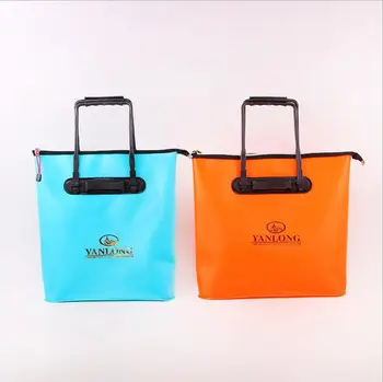 

EVA Fish bag Handle portable thick fish bag Waterproof fishing bag Orange Blue fishing gear handbag