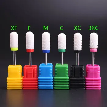 

Ceramic Nail Drill Bits white Electric Manicure Drill Manicure Machine Accessories Rotary Electric Nail Files Nail Art Tool