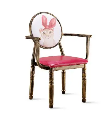 Американский стиль обеденный стул тема стул отдельных стул гладить искусства стул пользовательские бар отеля стул