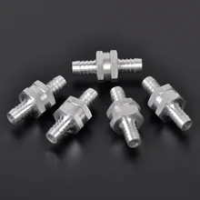 DWCX 5 PCS 10mm 3/8" Fuel Non-Return One Way Check Valve Petrol Diesel Marine Aluminum Alloy for water petrol diesel oils