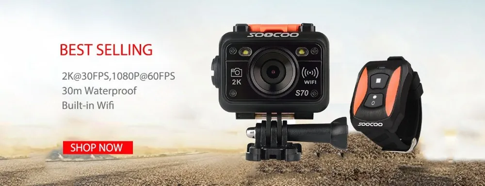 SOOCOO C30 Спортивная Экшн-камера cam Wifi 4 K Gyro Регулируемый 170 градусов объектив 2,0 ЖК-дисплей NTK96660 дайвинг на открытом воздухе DV возможностью погружения на глубину до 30 м Водонепроницаемый