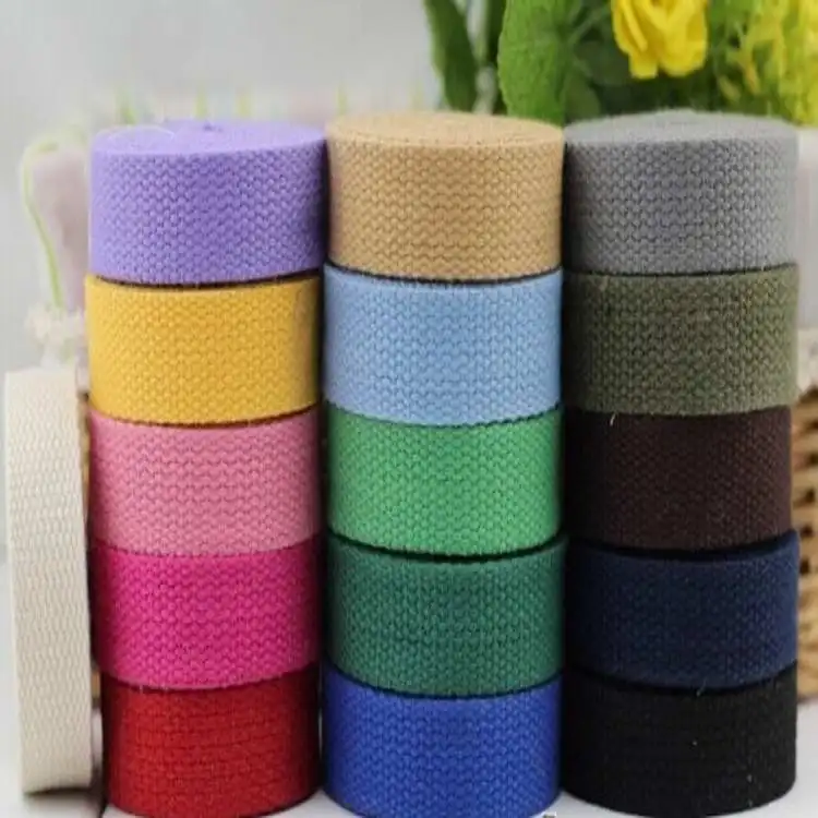 Wholesales 32MM Width Cotton Webbing Belting Fabric Strap Bag Making