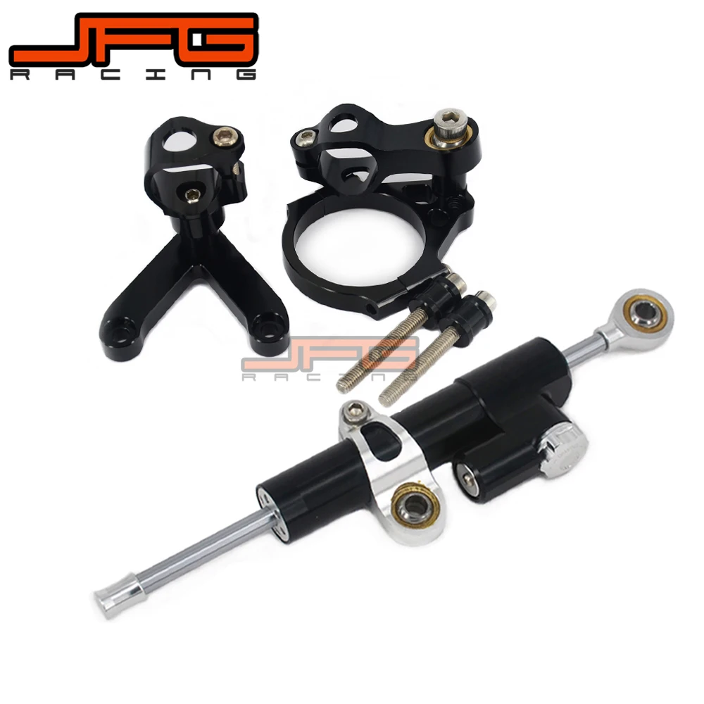 

CNC Steering Damper Stabilizer Linear Reversed Safety Control & Adapter Bracket For DUCATI 848 2008 2009 2010 08 09 10