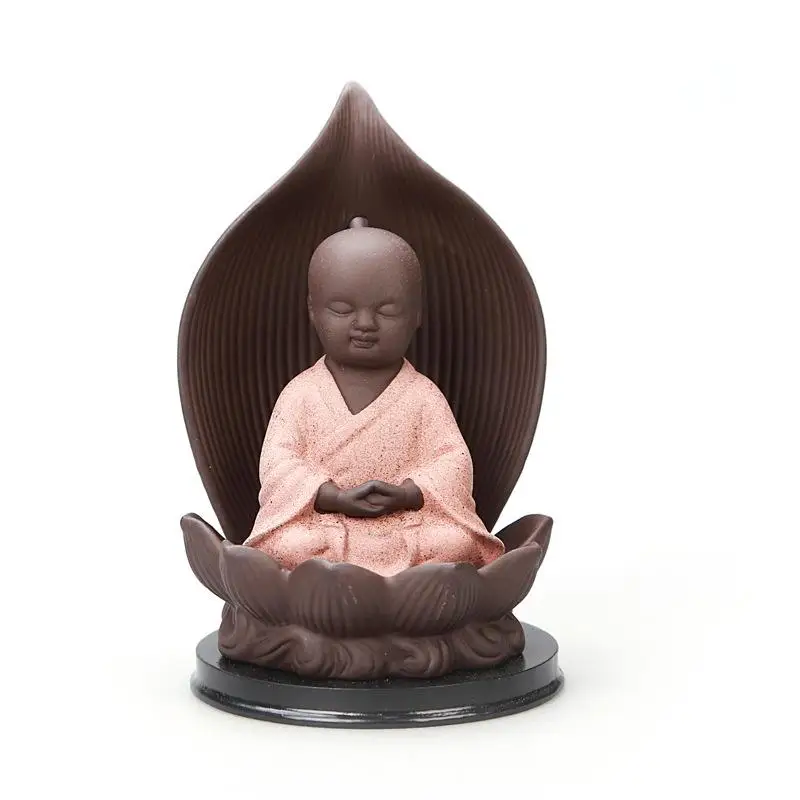 

Classic Lotus Shape Buddha Backflow Incense Burner Incense Cone Sticks Holder Home Decor With 10pcs Mixed Cones