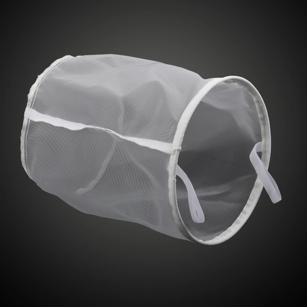 

Home Brewing 30 Mesh Food grade Nylon Bucket Filter Bag,Beer Wine Residue Separation Bag with Stainless Steel Ring