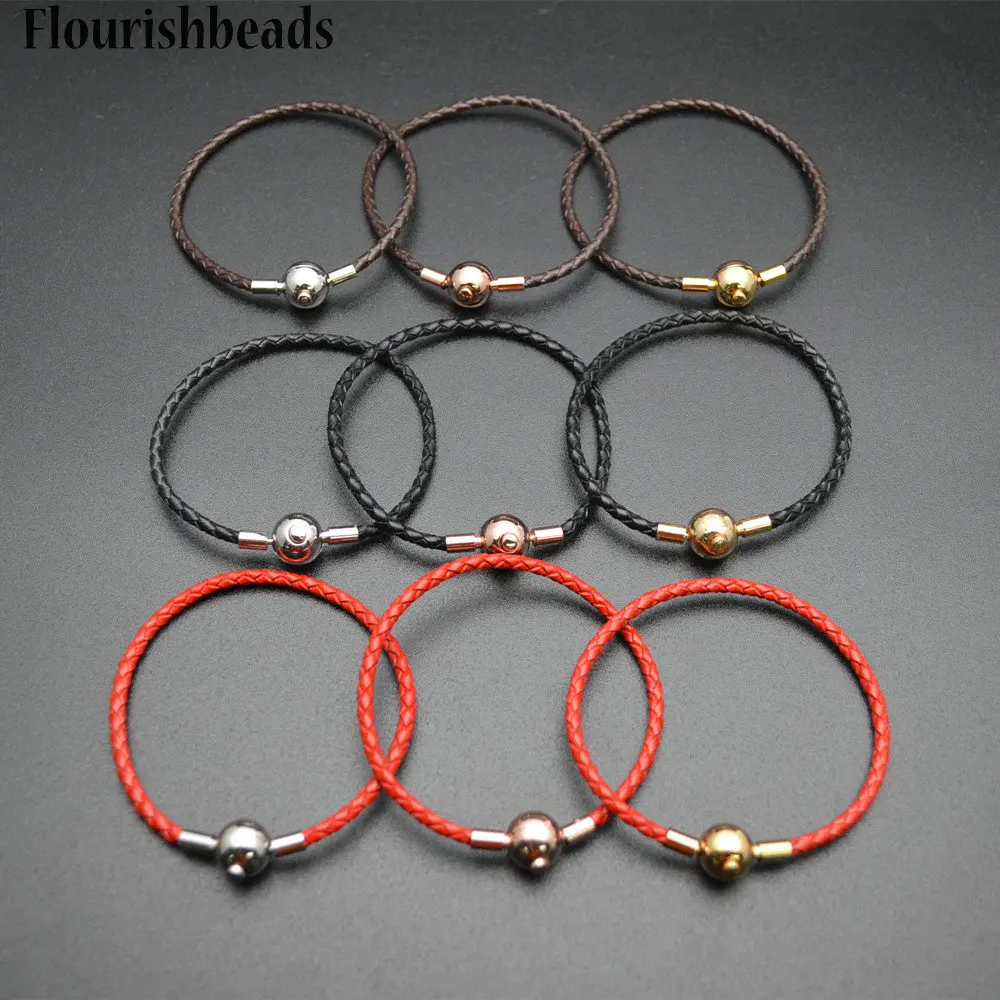 Wholesale High Quality Stainless Steel Safty Button Round Clasps 3mm