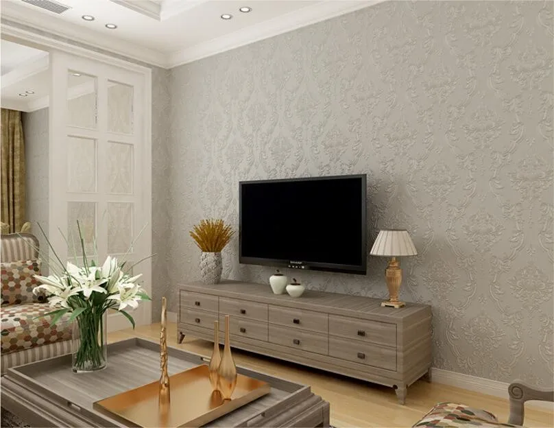 Beibehang papel де parede давления 3D стиль обои Континентальный Дамаск обои Спальня Гостиная ТВ фон