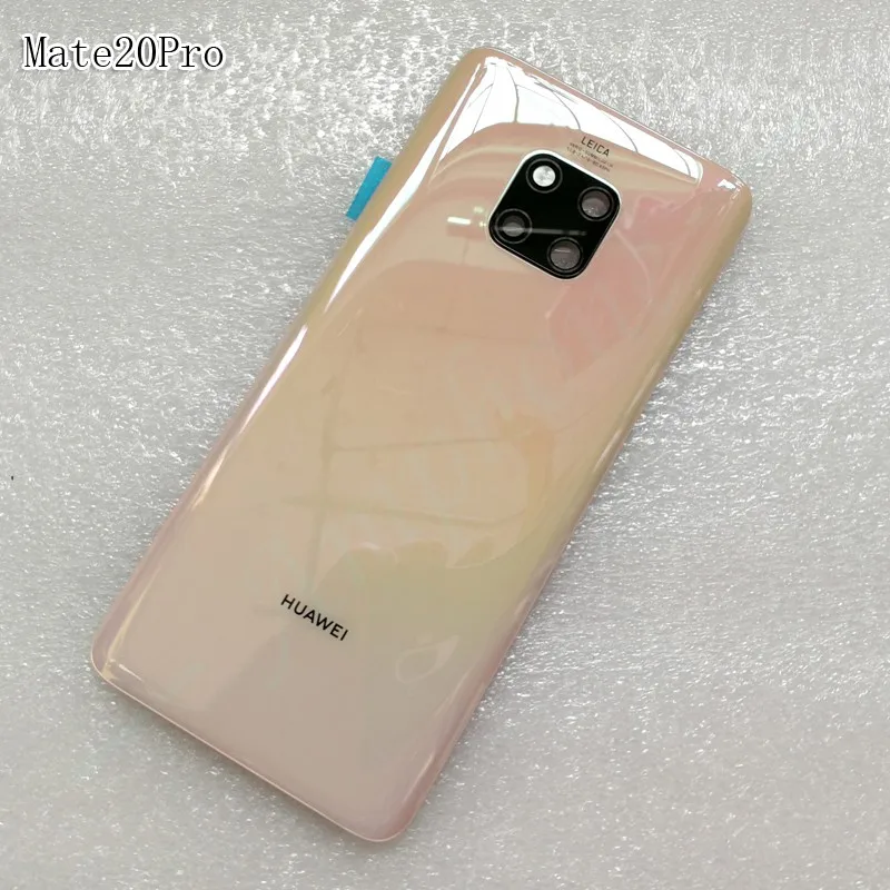 Оригинальная задняя крышка из закаленного стекла для huawei mate 20 Pro, запасные части, задняя крышка для батареи, корпус+ рамка для камеры+ крышка для вспышки