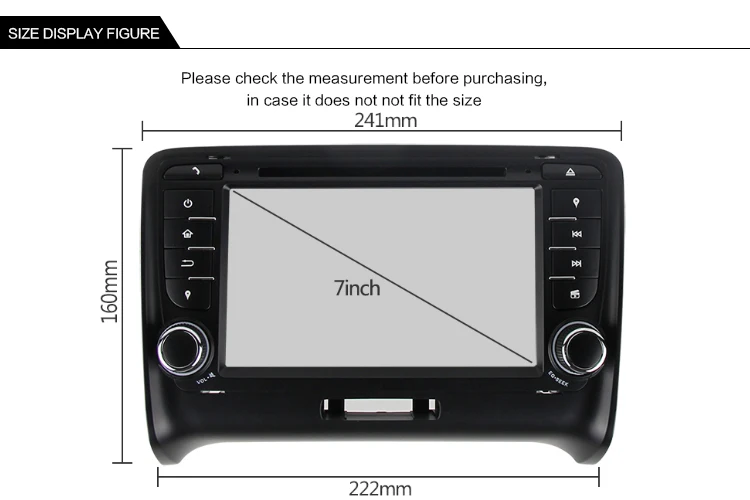 Sale Idoing 2 Din Car Radio GPS Android9.0 4G RAM 32G ROM 8Core For Audi TT Double Din Car DVD Player Multimedia WiFi 3G TV Fast Boot 19