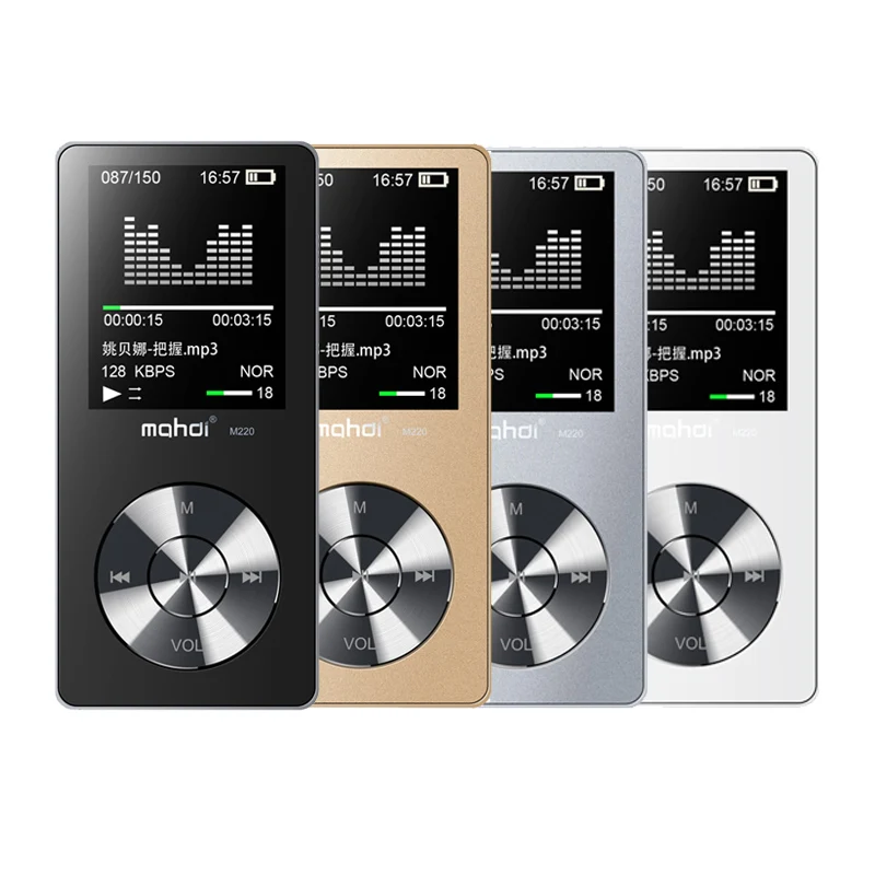 Mahdi M220 HIFI MP3 плеер алюминиевый Портативный цифровой аудио 8 Гб 1 экран Встроенный