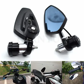 

Universal 7/8"" 22mm handle bar motorcycle bar end mirror Motorcycle Mirror FOR DUCATI Street Fighter 696 796 796 848 FZ09 MT-09