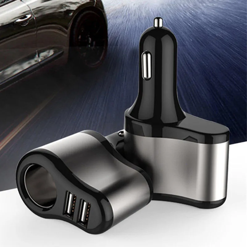 

Quality Mini USB Car Charger For Mobile Phone Tablet GPS 3.1A Fast Charger Car-Charger Dual USB Car Phone Charger Adapter in Car