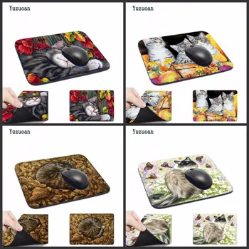 

Yuzuoan Cute Persian Cat mousepad laptop Rubber Mouse pad gear notbook computer gaming mouse pad gamer play mats Home Decor