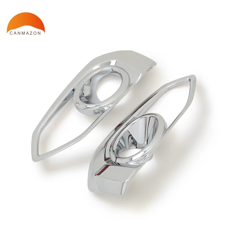 For Honda Fit Jazz 2018 2019 ABS Chrome Car Front Fog Light Lamp Cover Trim Garnish Frame Exterior Accessories Auto Parts 2pcs For Honda Fit Jazz 2018 2019 ABS Chrome Car Front Fog Light Lamp Cover Trim Garnish Frame Exterior Accessories Auto Parts 2pcs