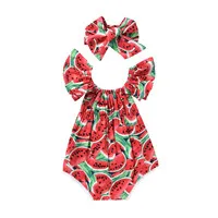 Одежда для малышей, боди для малышей, комбинезон принцессы без рукавов для маленьких девочек, летний пляжный костюм, праздничная одежда - Цвет: Q