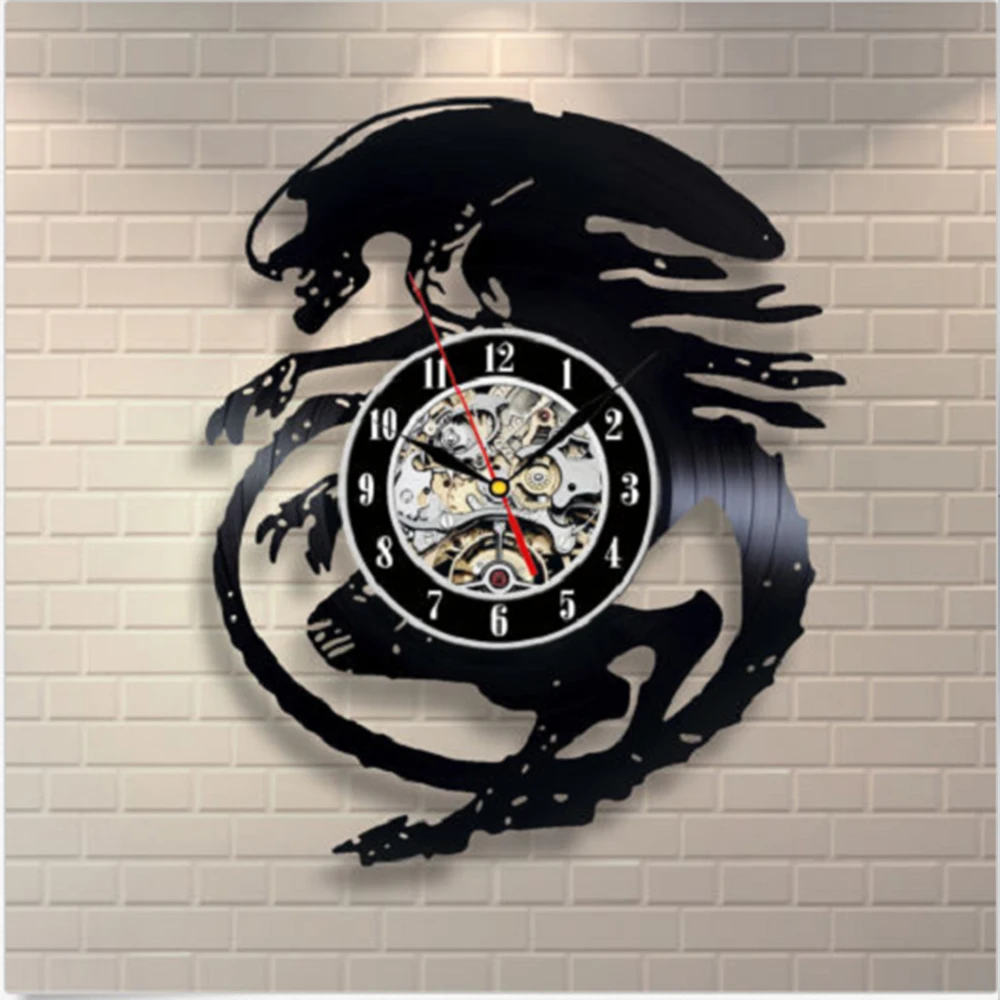 Креативные настенные часы модный дизайн часы CD Виниловая пластинка настенные часы маленькая тема 3D Подвесные часы домашний декор