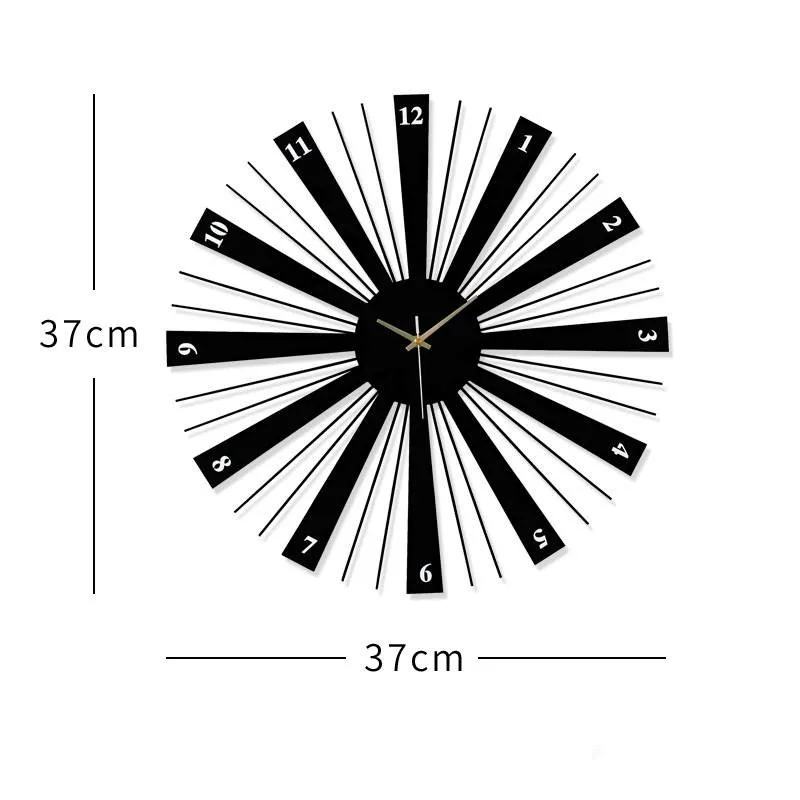 Современные настенные часы для украшения дома, бесшумные большие круглые Настенные часы, дизайн для гостиной, Настенный декор - Цвет: D