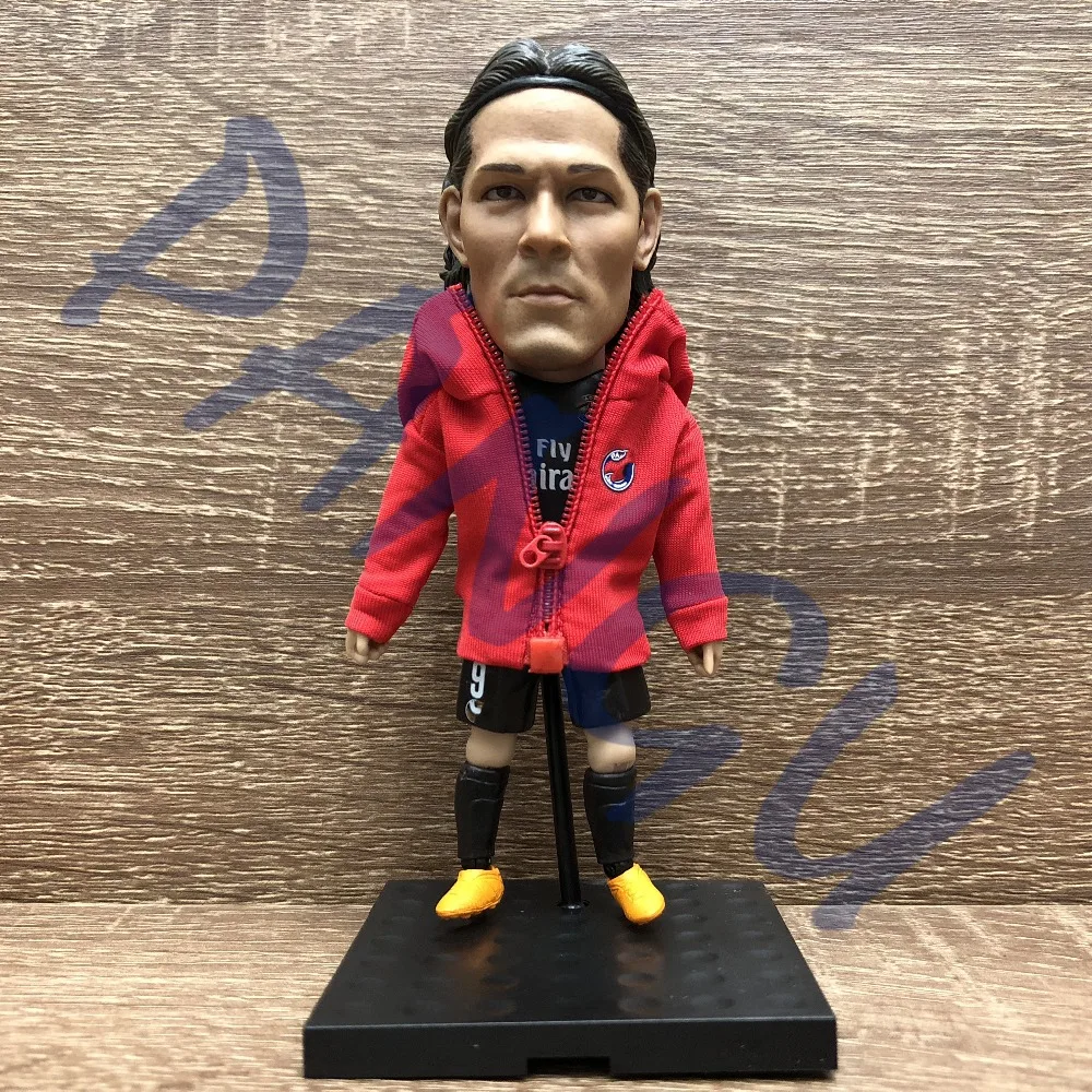 Soccerwe dolls figurine Sports stars CAVANI#9 2017/18 delicate Movable joints resin model toy action figure collectible gift