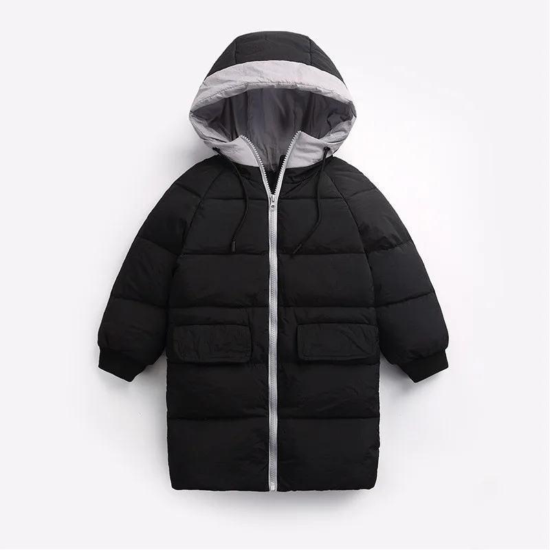 Christmas Winter New Children Outerwear Clothing Thick Long Hooded Fashion Coat Kids Boy Girls Down & Parkas Unisex Korean Style03