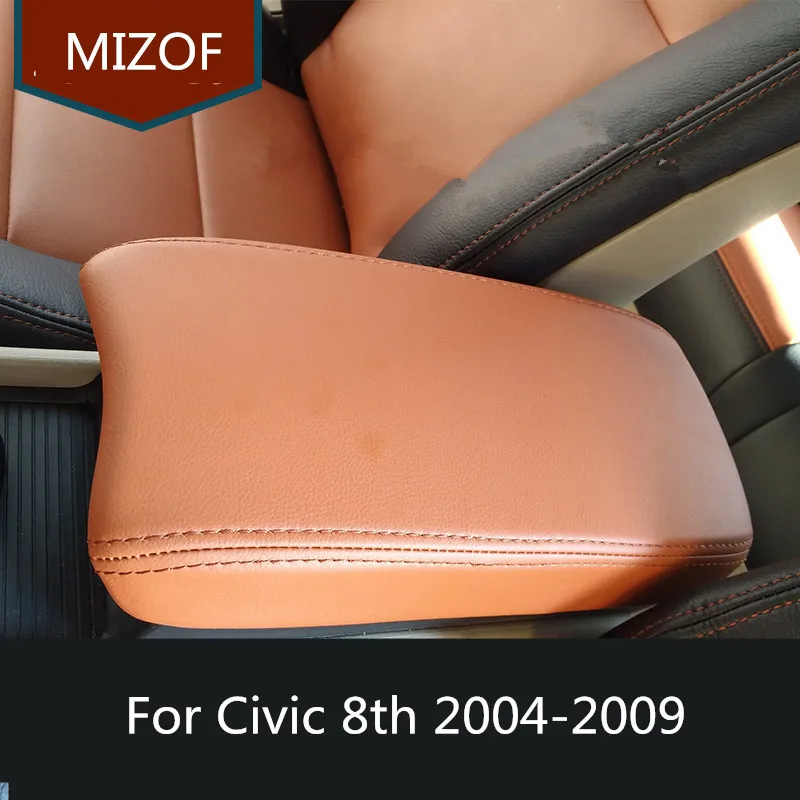 Чехол для центрального подлокотника из микрофибры хорошего качества Civic 8