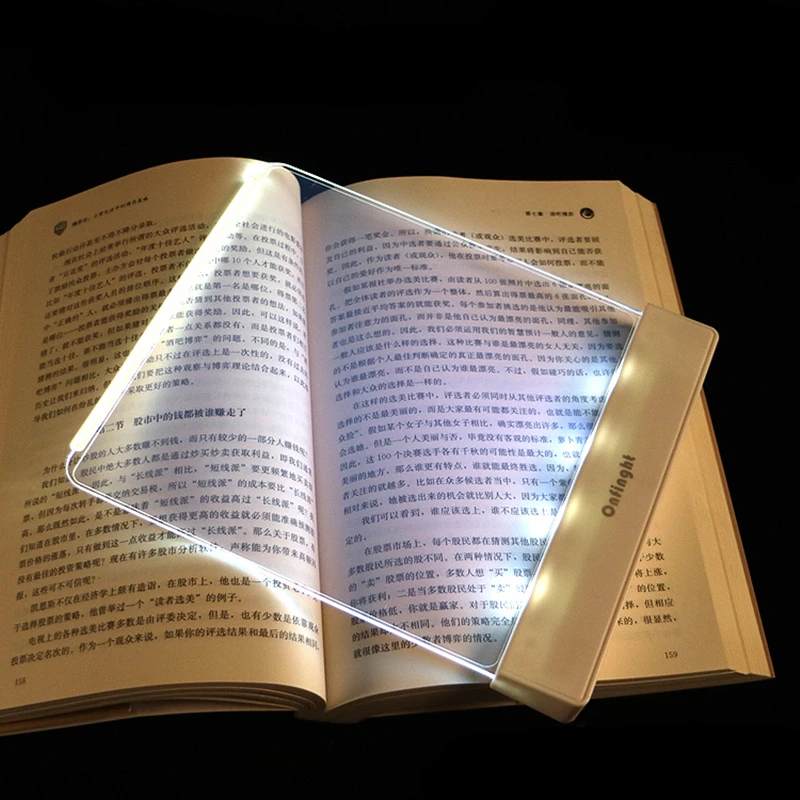 flat reading light