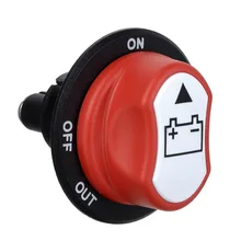 Car-styling On / Off Car Battery Switch MAX 50V 50A CONT 75A INT with Connection Cable
