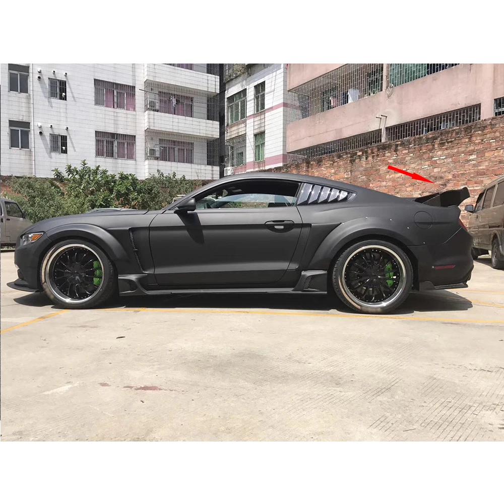 Двойной слой GT Стиль углеродного волокна задний спойлер Крылья для Ford Mustang V8 V6 GT350R